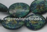 CCS168 15.5 inches 20*25mm oval dyed chrysocolla gemstone beads