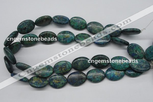 CCS168 15.5 inches 20*25mm oval dyed chrysocolla gemstone beads