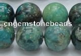 CCS17 15.5 inches 18mm round natural chrysocolla gemstone beads