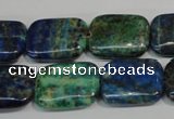 CCS177 15.5 inches 15*20mm rectangle dyed chrysocolla gemstone beads