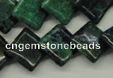 CCS178 15.5 inches 16*16mm diamond dyed chrysocolla gemstone beads