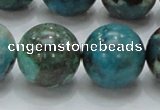 CCS18 15.5 inches 20mm round natural chrysocolla gemstone beads