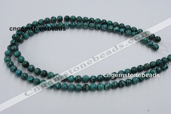 CCS203 15.5 inches 8mm round natural Chinese chrysocolla beads