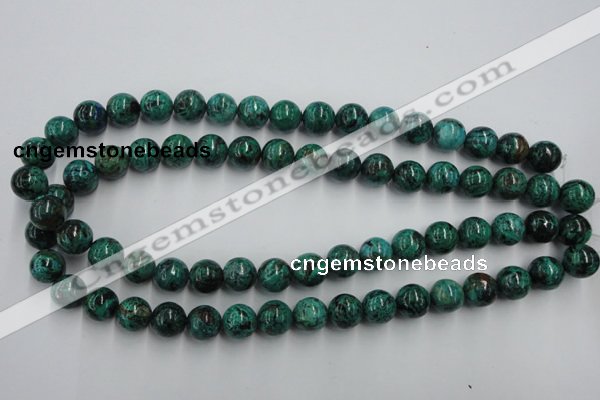 CCS205 15.5 inches 12mm round natural Chinese chrysocolla beads