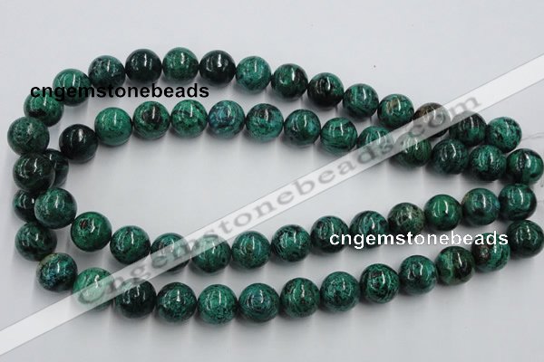 CCS206 15.5 inches 14mm round natural Chinese chrysocolla beads