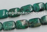 CCS230 15.5 inches 10*14mm rectangle natural Chinese chrysocolla beads