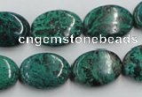 CCS235 15.5 inches 13*18mm oval natural Chinese chrysocolla beads