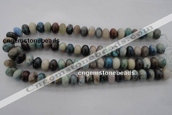 CCS27 15.5 inches 10*14mm rondelle natural chrysocolla gemstone beads