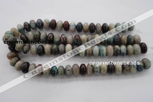 CCS28 15.5 inches 10*16mm rondelle natural chrysocolla gemstone beads