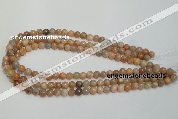 CCS303 15.5 inches 8mm round natural sunstone beads wholesale