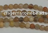 CCS310 15.5 inches 6mm faceted round natural sunstone beads