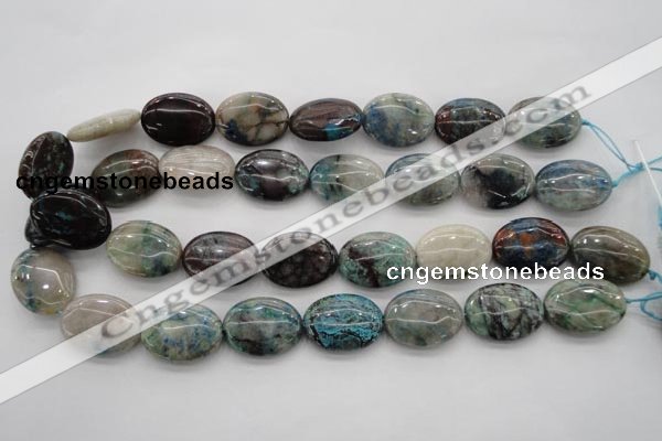 CCS34 15.5 inches 18*25mm oval natural chrysocolla gemstone beads