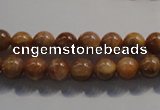 CCS351 15.5 inches 6mm round AB grade natural golden sunstone beads