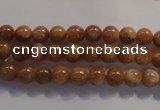 CCS361 15.5 inches 6mm round A grade natural golden sunstone beads