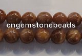 CCS363 15.5 inches 10mm round A grade natural golden sunstone beads