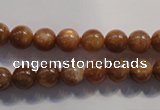 CCS372 15.5 inches 8mm round AA grade natural golden sunstone beads
