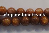 CCS383 15.5 inches 10mm round AAA grade natural golden sunstone beads