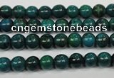 CCS401 15.5 inches 6mm round dyed chrysocolla gemstone beads