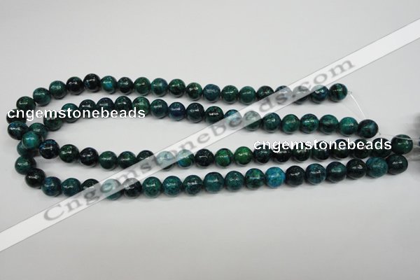 CCS403 15.5 inches 10mm round dyed chrysocolla gemstone beads