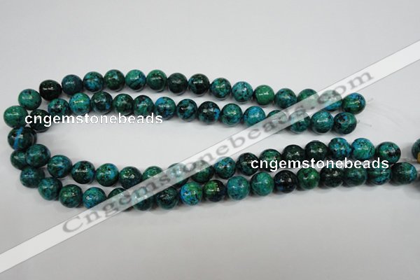 CCS404 15.5 inches 12mm round dyed chrysocolla gemstone beads