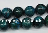 CCS405 15.5 inches 14mm round dyed chrysocolla gemstone beads