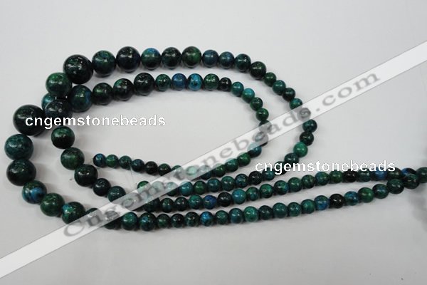 CCS410 15.5 inches 6mm - 14mm round dyed chrysocolla gemstone beads