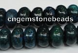 CCS415 15.5 inches 8*14mm rondelle dyed chrysocolla gemstone beads