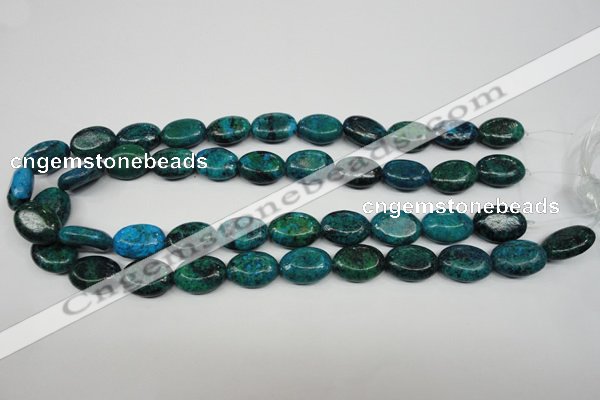 CCS444 15.5 inches 13*18mm oval dyed chrysocolla gemstone beads