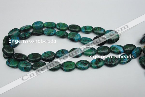 CCS445 15.5 inches 15*20mm oval dyed chrysocolla gemstone beads