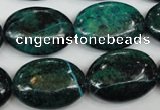 CCS446 15.5 inches 18*25mm oval dyed chrysocolla gemstone beads