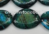 CCS481 15.5 inches 22*30mm freeform dyed chrysocolla gemstone beads