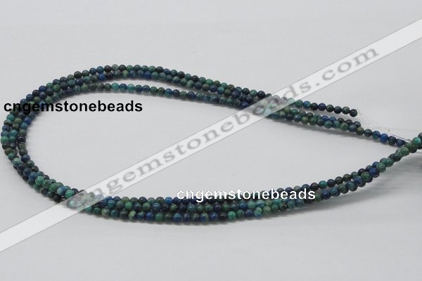 CCS50 16 inches 4mm round dyed chrysocolla gemstone beads wholesale