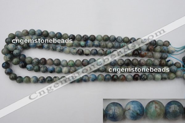 CCS502 15.5 inches 8mm round natural chrysocolla gemstone beads