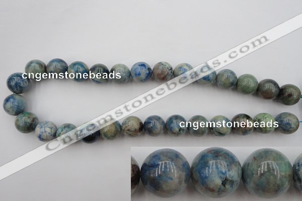 CCS506 15.5 inches 16mm round natural chrysocolla gemstone beads