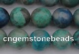 CCS514 15.5 inches 12mm round natural chrysocolla gemstone beads