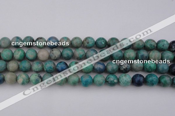 CCS514 15.5 inches 12mm round natural chrysocolla gemstone beads