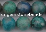 CCS515 15.5 inches 14mm round natural chrysocolla gemstone beads