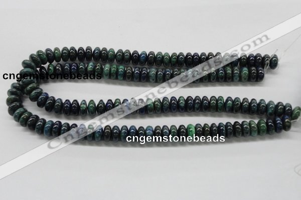 CCS53 16 inches 6*12mm rondelle dyed chrysocolla gemstone beads