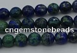 CCS531 15.5 inches 6mm faceted round dyed chrysocolla beads