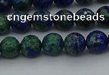 CCS532 15.5 inches 8mm faceted round dyed chrysocolla beads