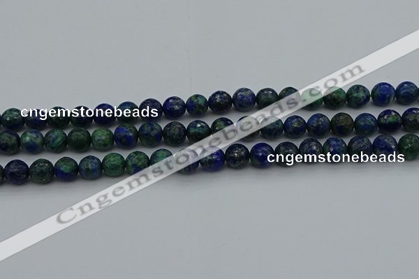 CCS533 15.5 inches 10mm faceted round dyed chrysocolla beads