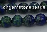 CCS534 15.5 inches 12mm faceted round dyed chrysocolla beads