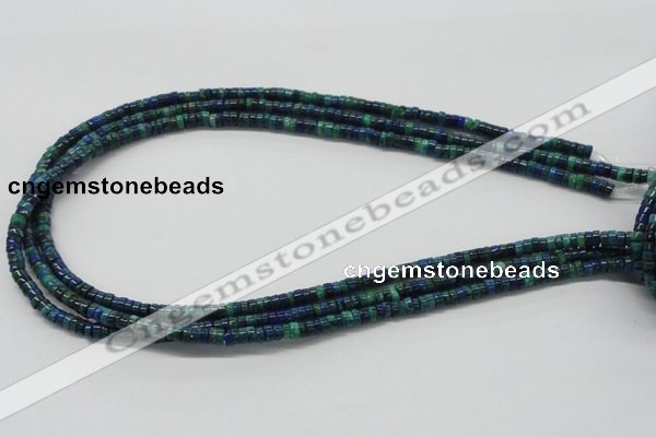 CCS54 16 inches 2*7mm heishi dyed chrysocolla gemstone beads