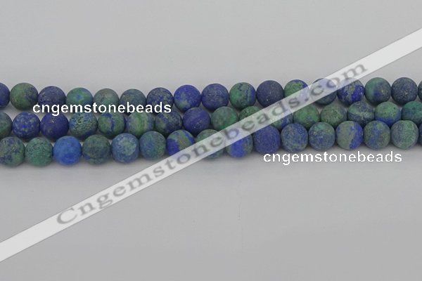 CCS543 15.5 inches 10mm round matte dyed chrysocolla beads