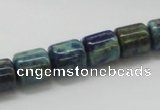 CCS55 16 inches 10*12mm cylinder dyed chrysocolla gemstone beads