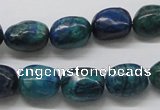 CCS58 16 inches 12*15mm nuggets dyed chrysocolla gemstone beads