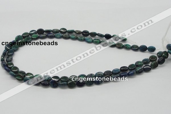 CCS59 16 inches 8*10mm oval dyed chrysocolla gemstone beads