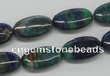 CCS60 16 inches 10*20mm oval dyed chrysocolla gemstone beads