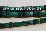 CCS610 15.5 inches 4*4mm cube dyed chrysocolla gemstone beads