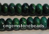 CCS617 15.5 inches 8*12mm rondelle dyed chrysocolla gemstone beads